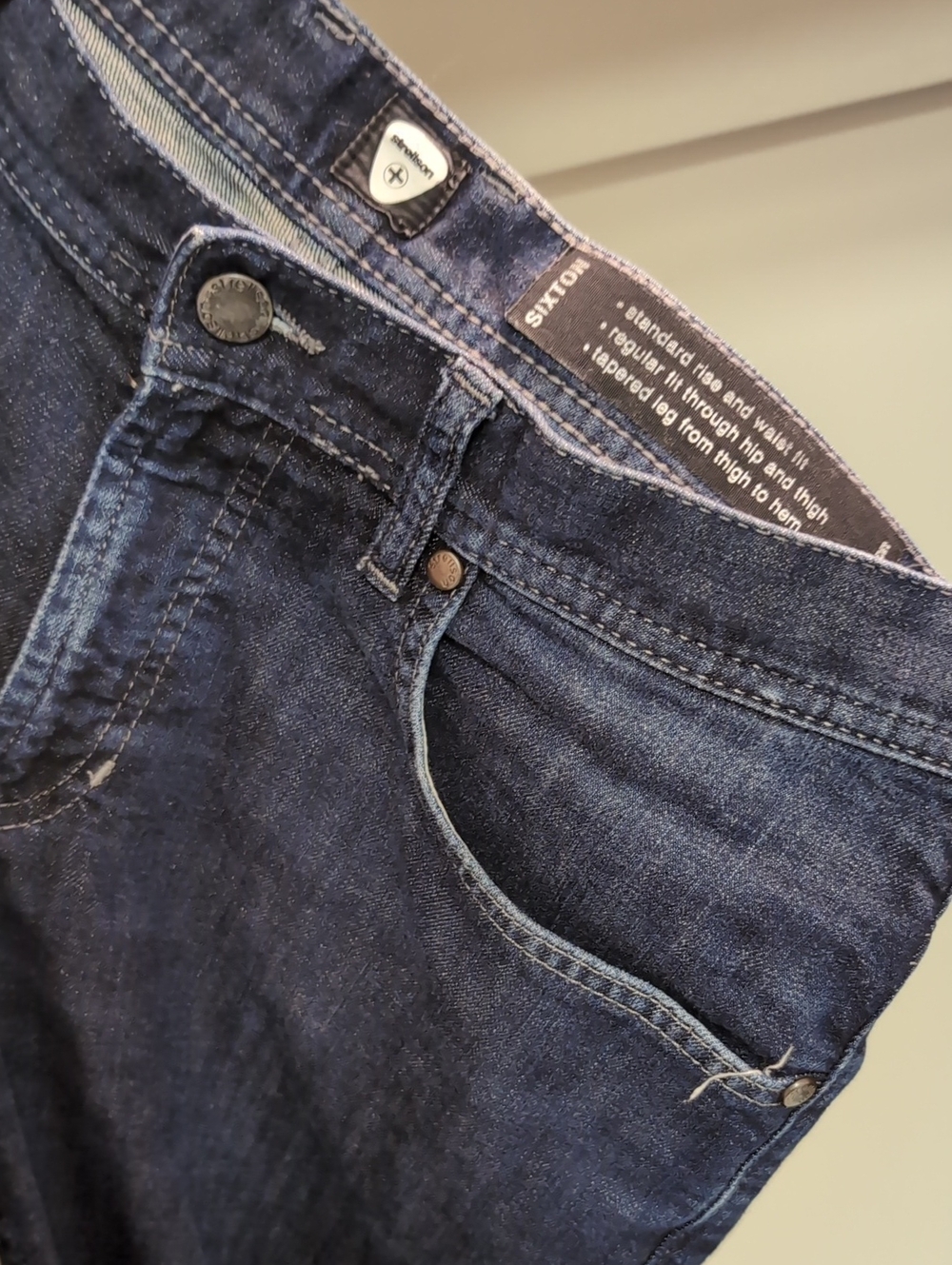 Strellson Sixton Men's Slim Straight Jeans in Indigo Blue